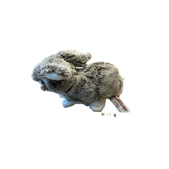 Molli Toys 7” Gray White Bunny Rabbit Plush Stuffed Animal Realistic Sweden - Picture 9 of 10